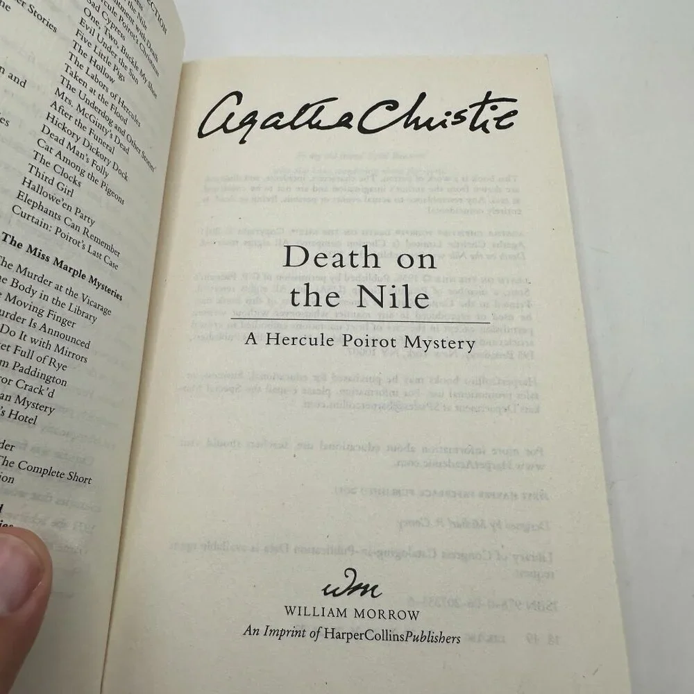 Death on the Nile Agatha Christie Paperback The Queen of Mystery